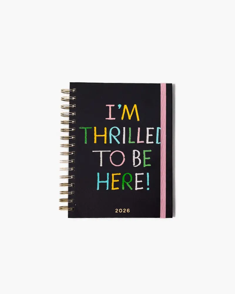 12-Month Annual Planner Medium 2026 - I'm Thrilled To Be Here