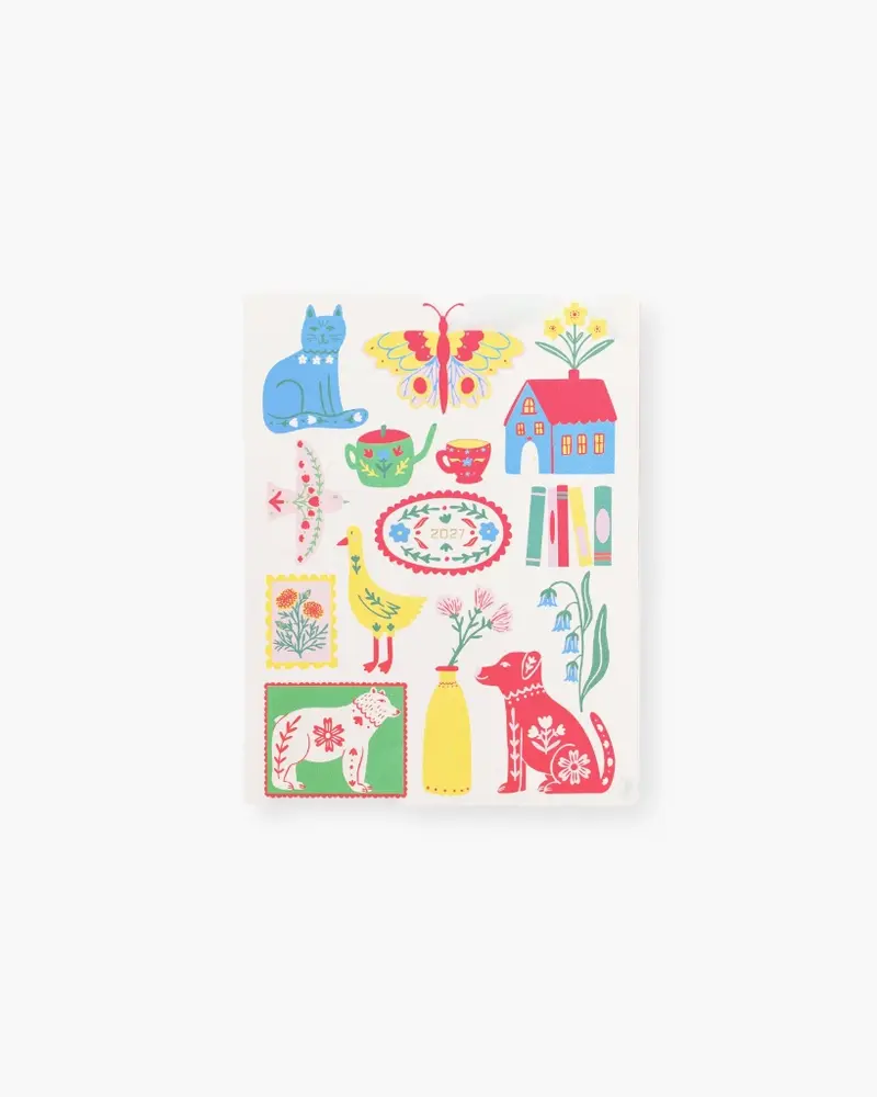12-Month Monthly Planner 2027 - Scandinavian Icons