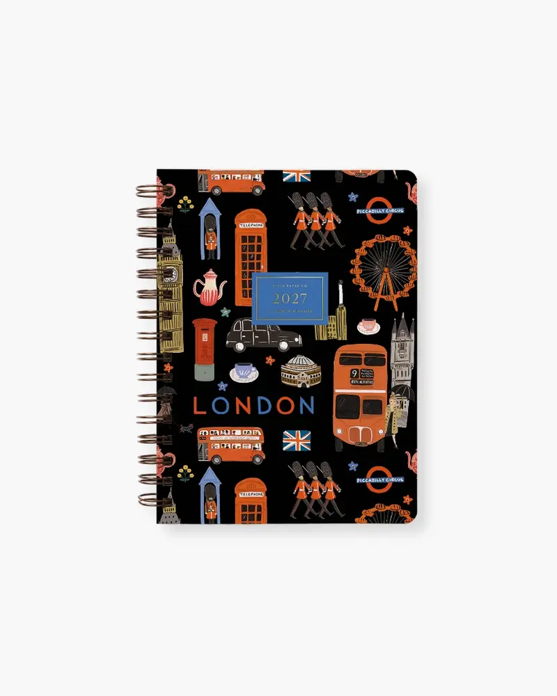 12-Month Softcover Spiral Planner 2027 - London [PRE ORDER]