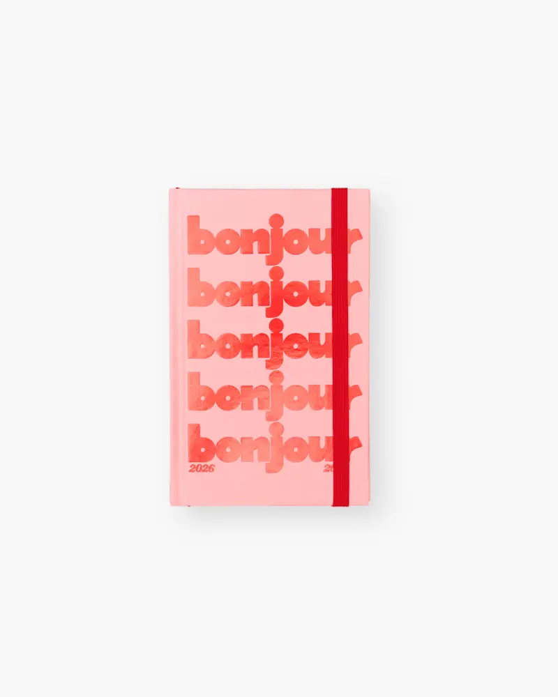 17-Month Planner [2026/2027] Classic - Bonjour Pink