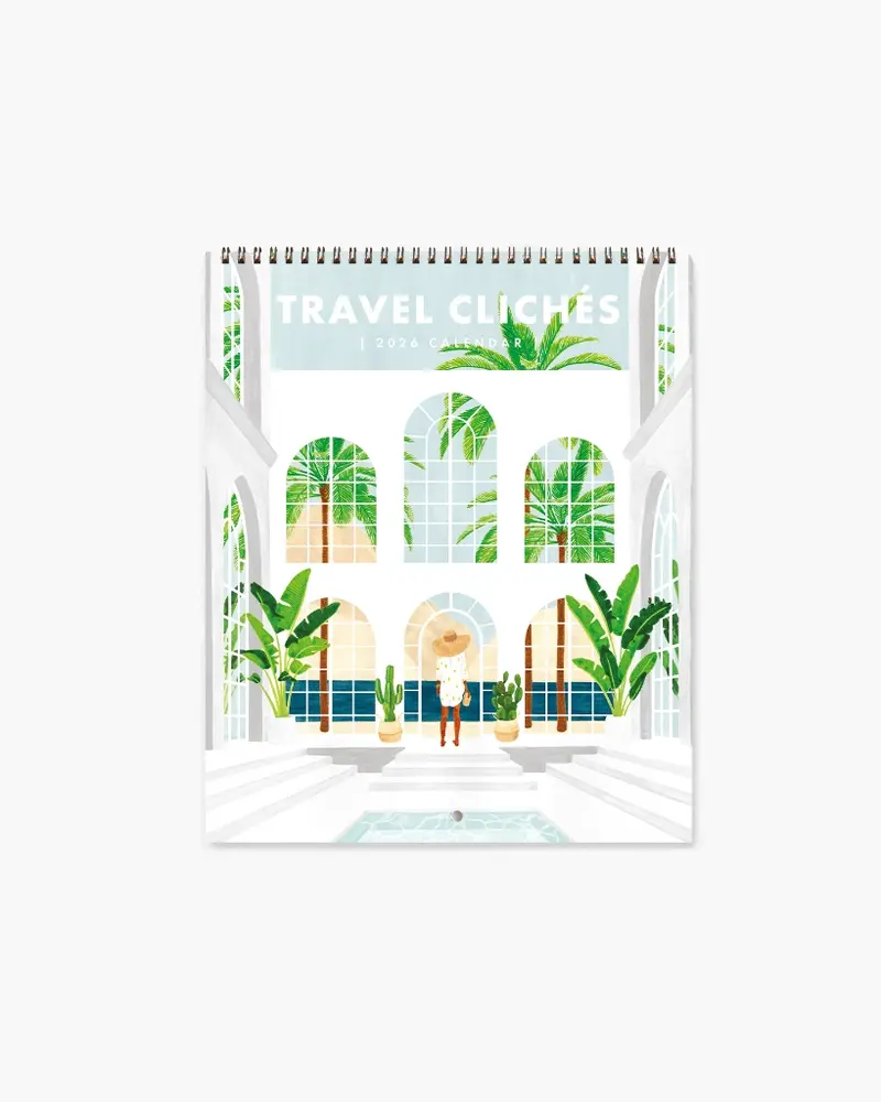 2026 Wall Calendar - Travel Clichés
