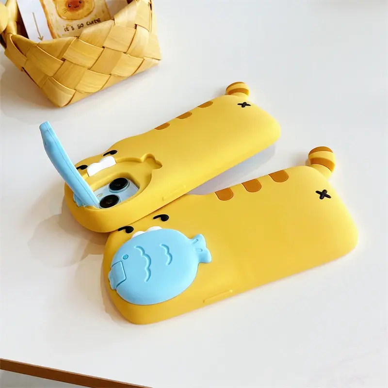 3D Fishy Cat iPhone Case