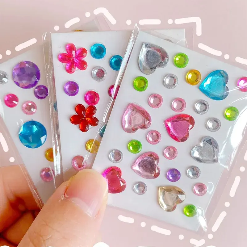 3D Gem Sticker Sheet Set (6 Sheets)