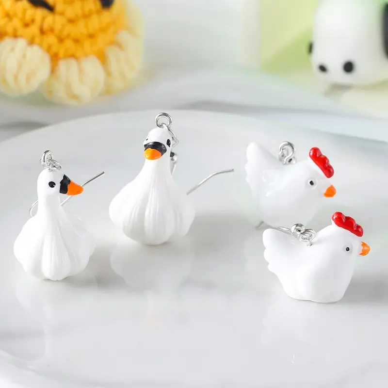 3D Poultry Earrings (2 designs)