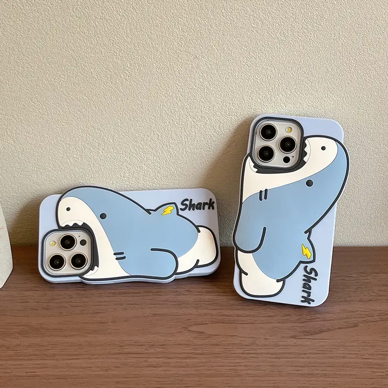 3D Shark iPhone Case