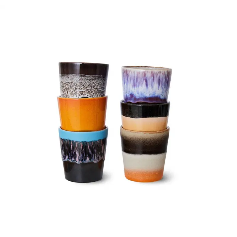 70's Koffie Mokken (set van 6)