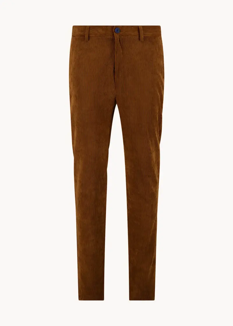 A Fish Named Fred Corduroy Trousers Cognac Brown