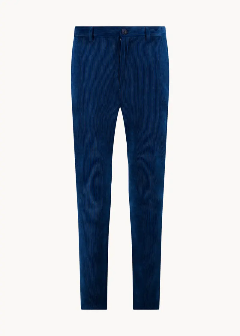 A Fish Named Fred Rib Trousers Night Sky Blue