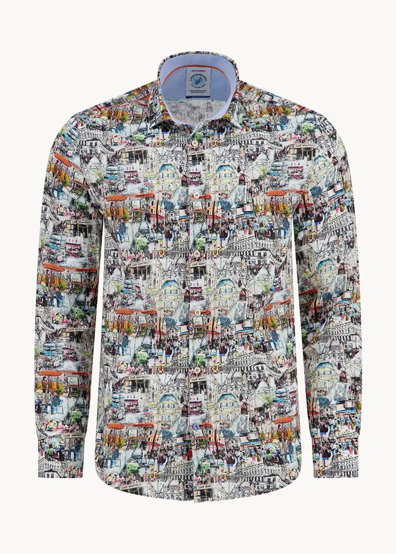 A Fish Named Fred Sketch Shirt Multi