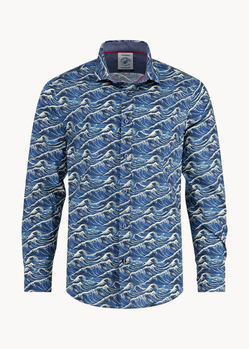 A Fish Named Fred Wave Shirt Jeans Blue