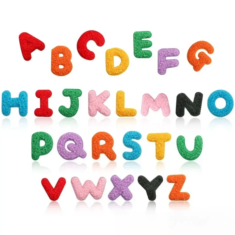 A to Z Terry Alphabet Iron-On Patches