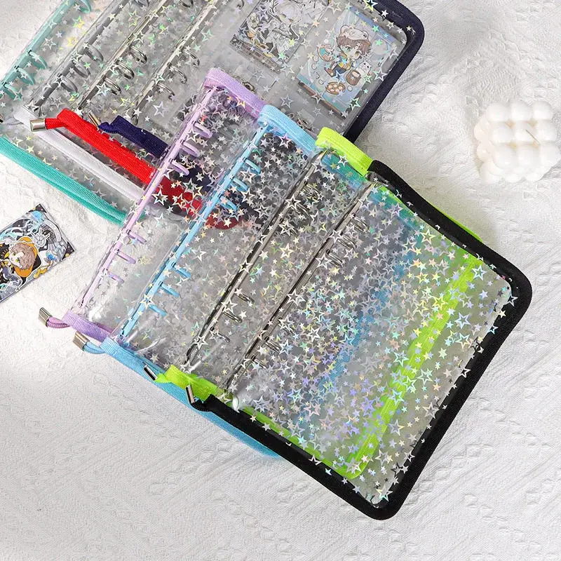 A5 Iridescent Star Ring Binder