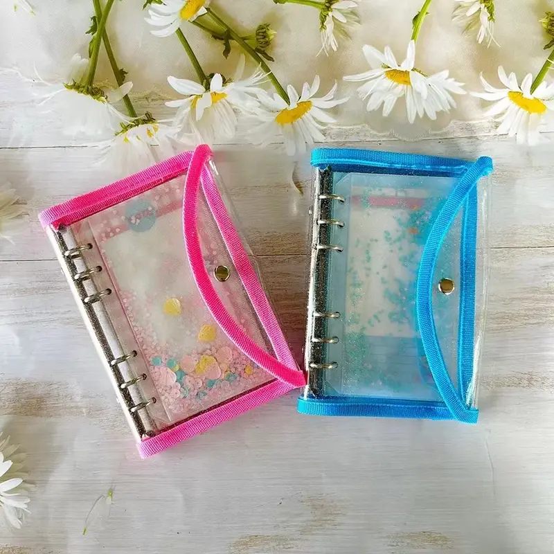 A6 Glitter Ring Binder