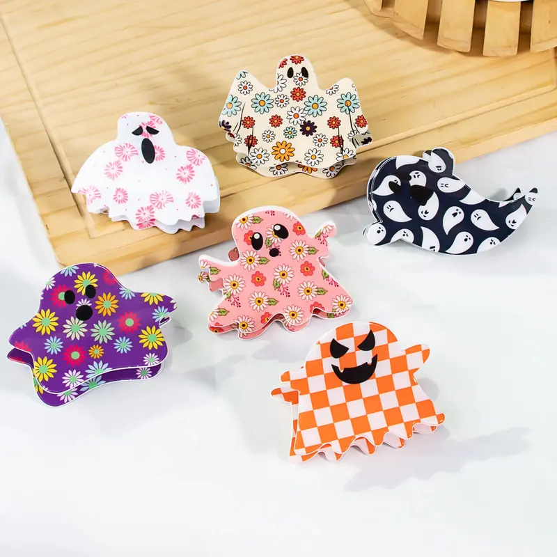 Acrylic Ghost Hair Claw Clip (6 Designs)