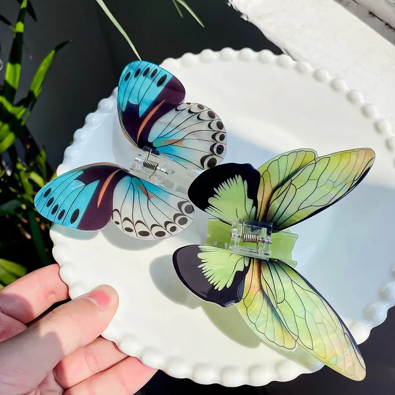 Acrylic Glossy Butterfly Hair Claw