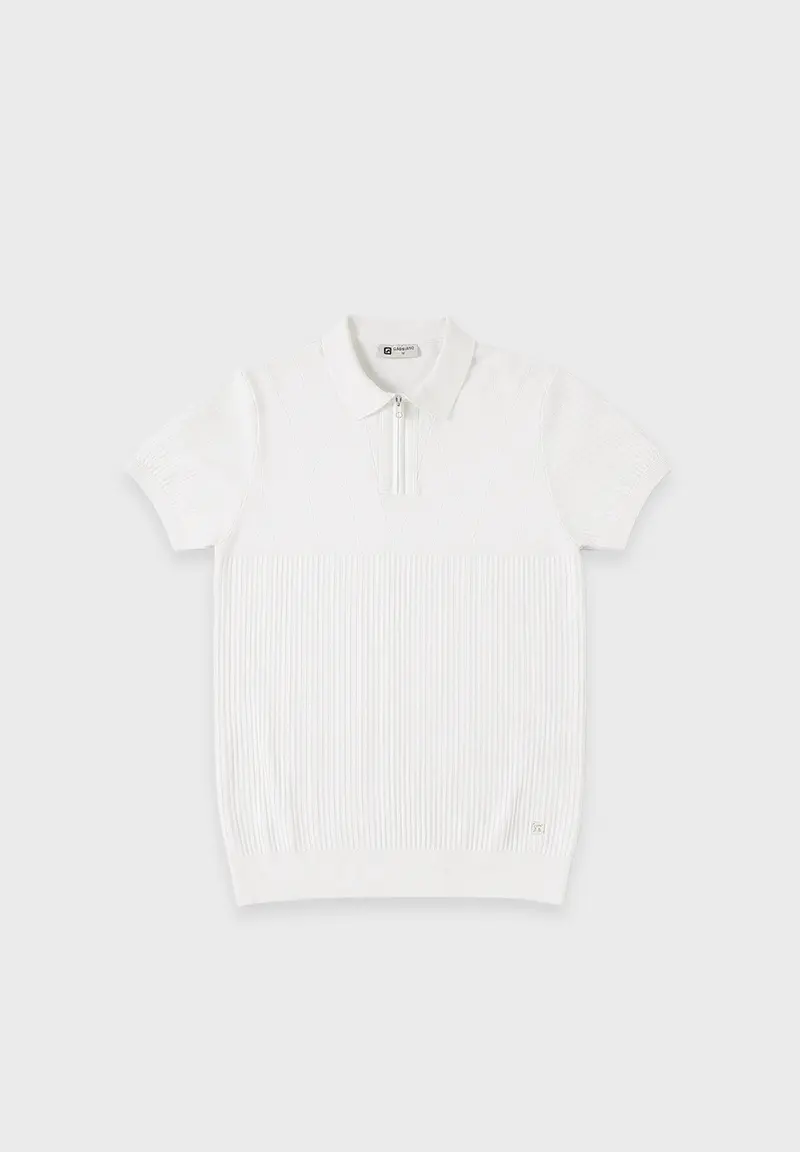 Aerik – Geometrische knit polo