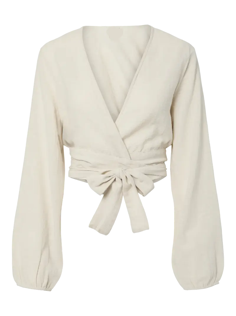 Agnes cropped blouse natural