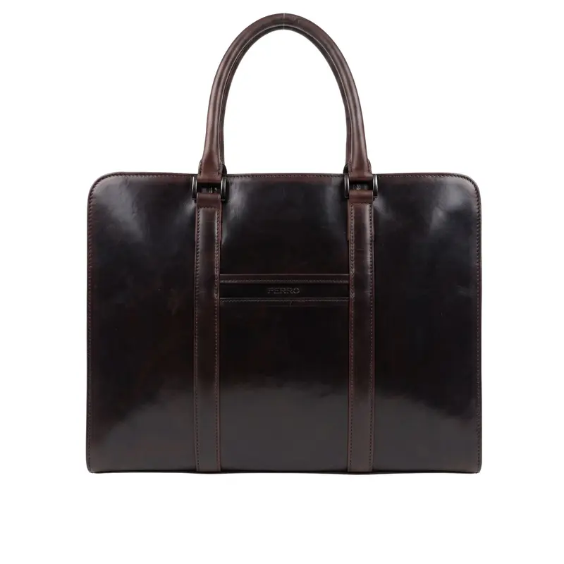 Aktetas dark-cognac TEUN