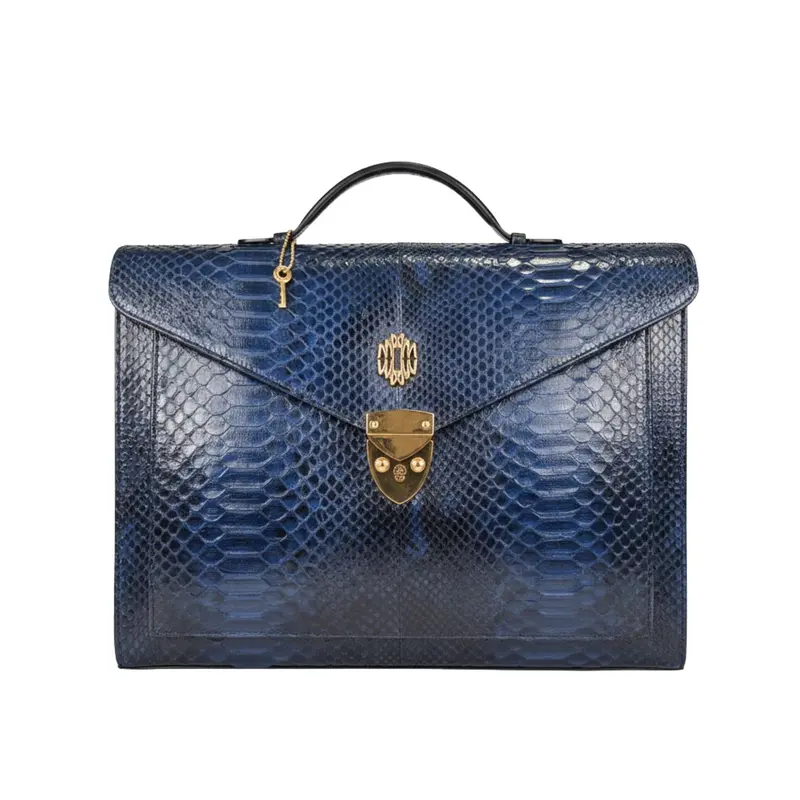 Aktetas Python Donkerblauw FRANCO