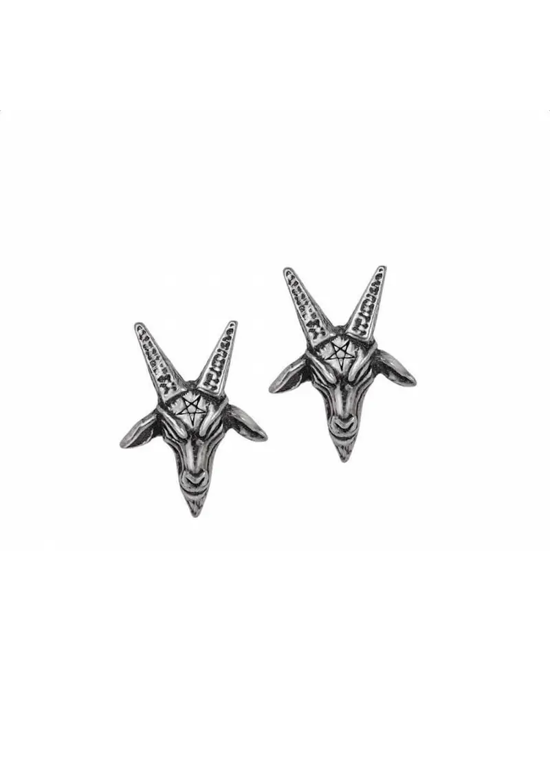 Alchemy Baphomet Stud Earrings