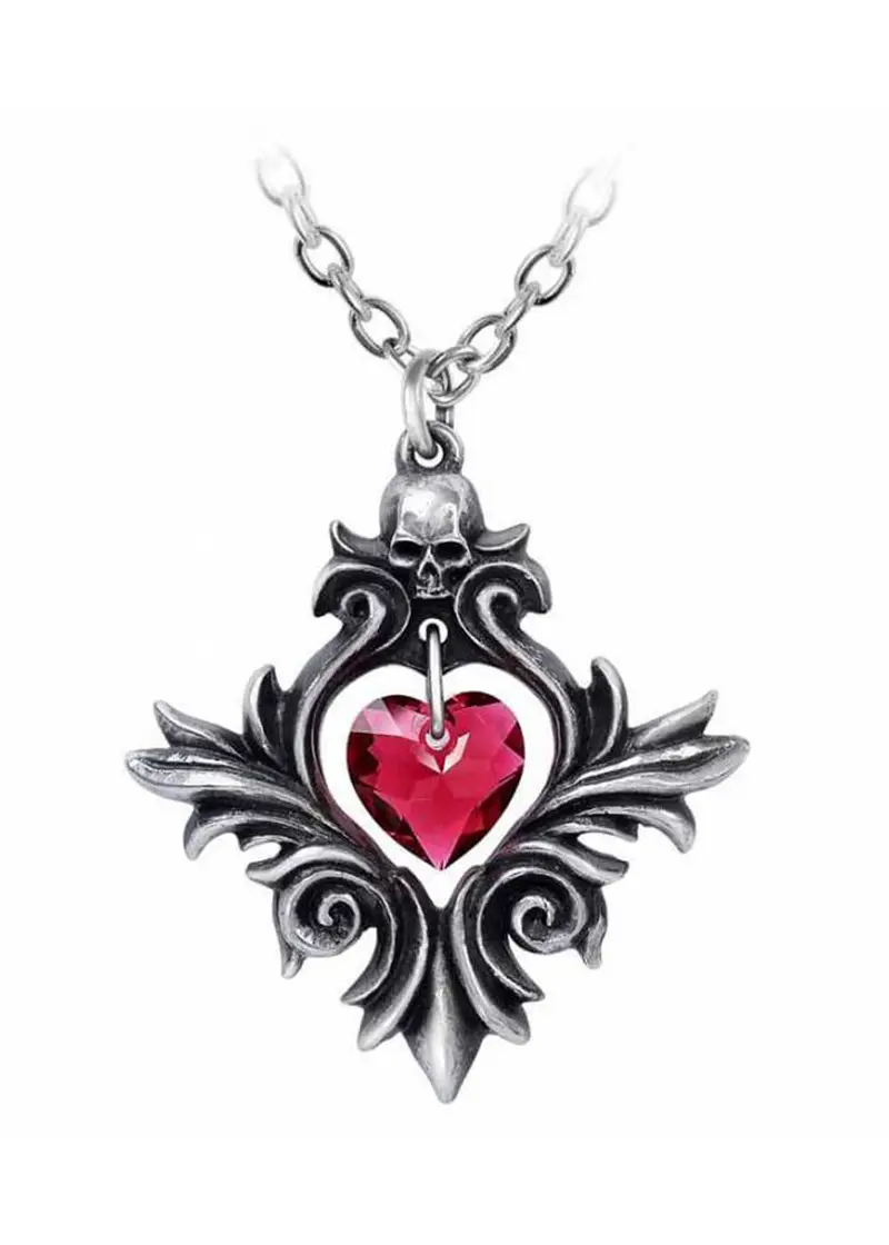Alchemy Bouquet Of Love Skull Necklace