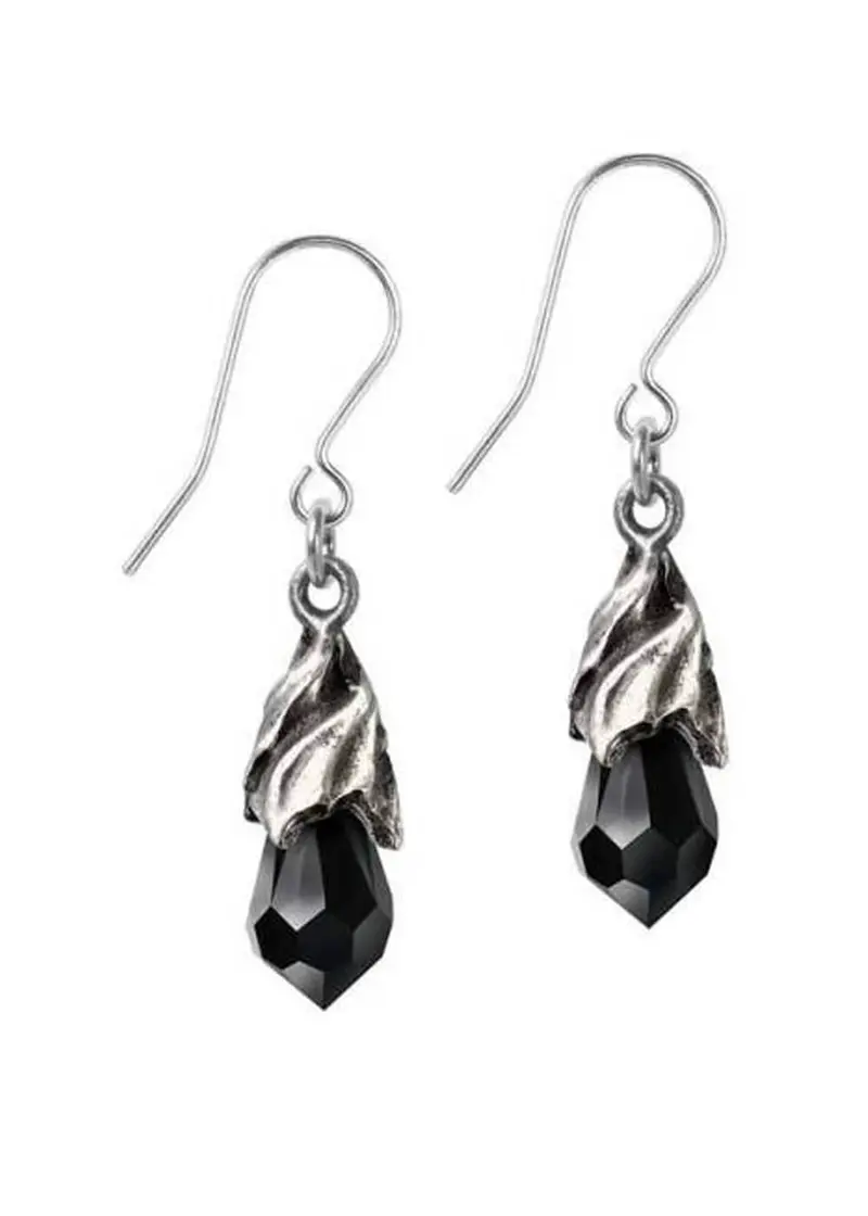 Alchemy Empyrean Tear Black Earrings