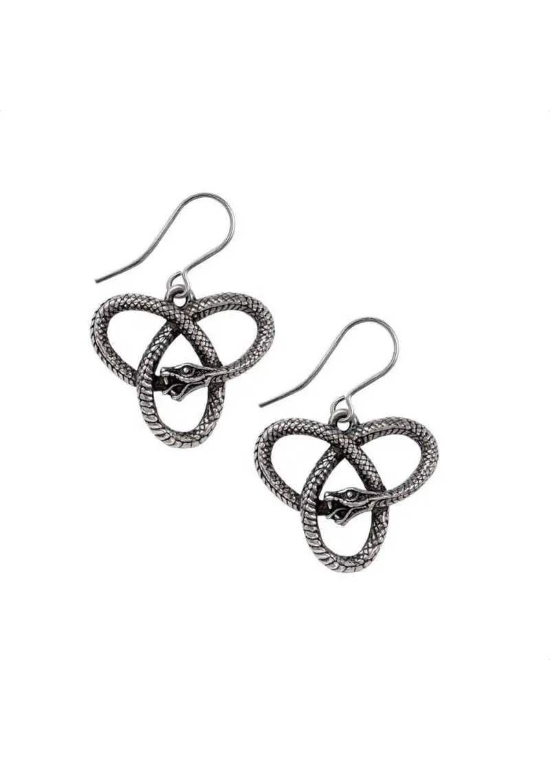 Alchemy Eve's Triquetra Snake Earrings