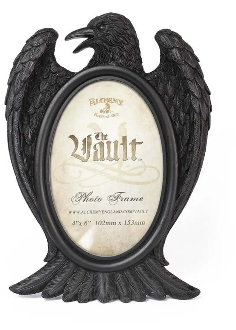 Alchemy Home Black Raven Photo Frame Black