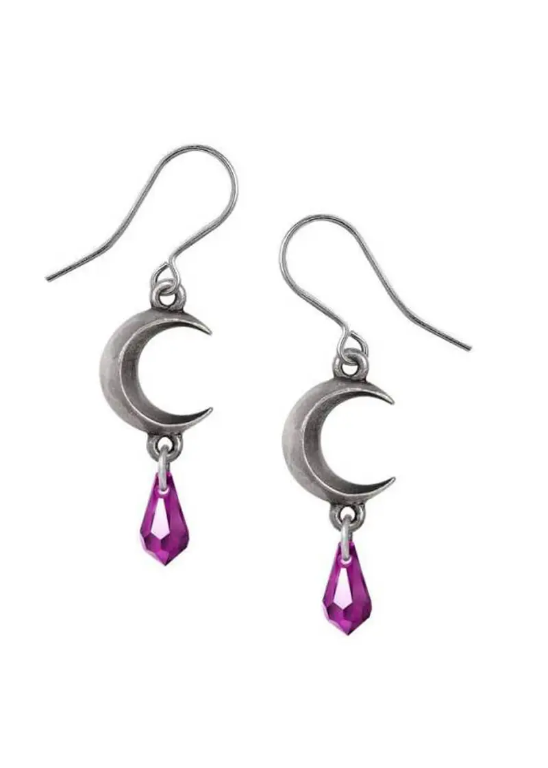 Alchemy Tears of the Moon Amethyst Earrings