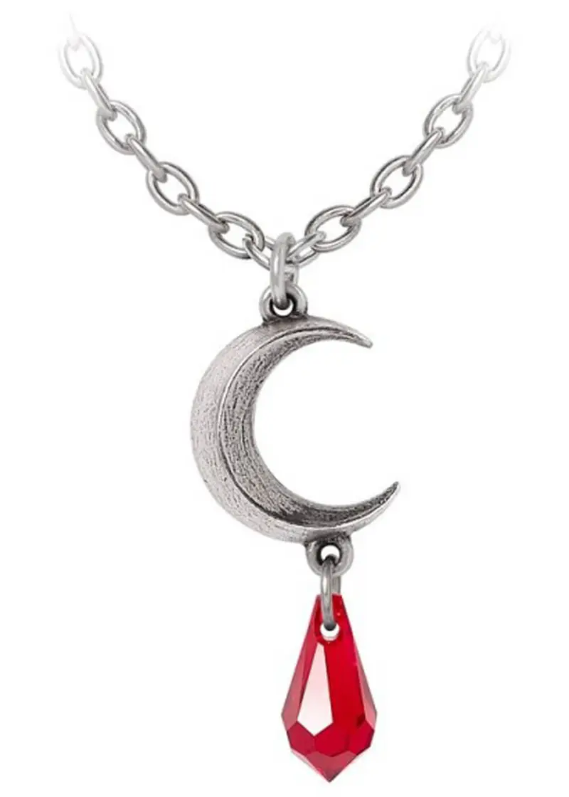 Alchemy Tears of the Moon Necklace Red
