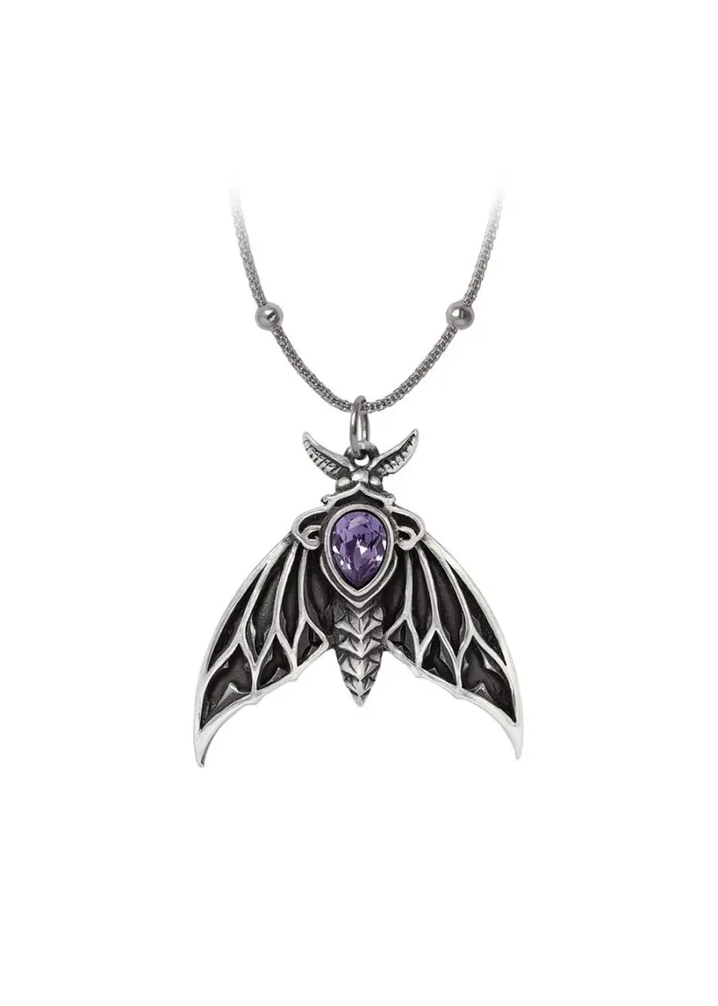 Alchemy The Chartres Phantom Moth Necklace Lilac