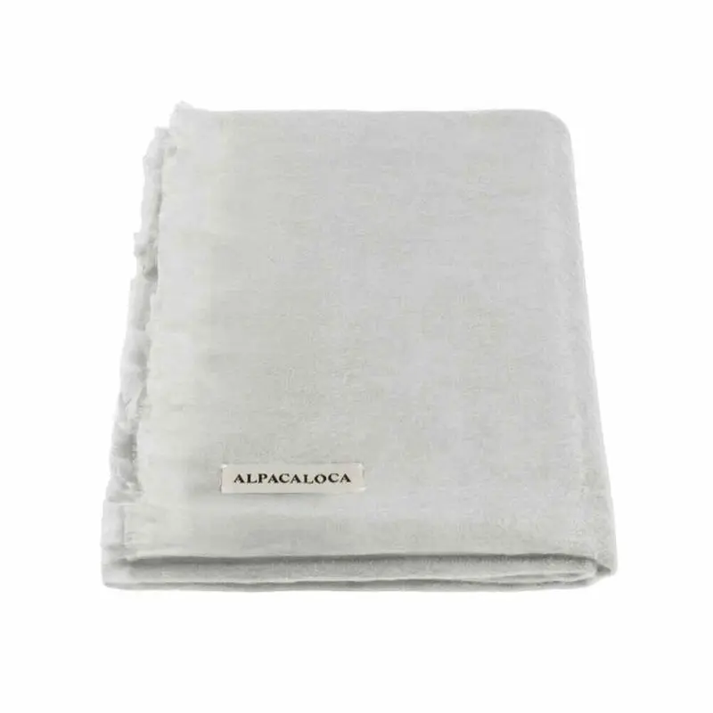 alpaca loca sjaal slim light grey