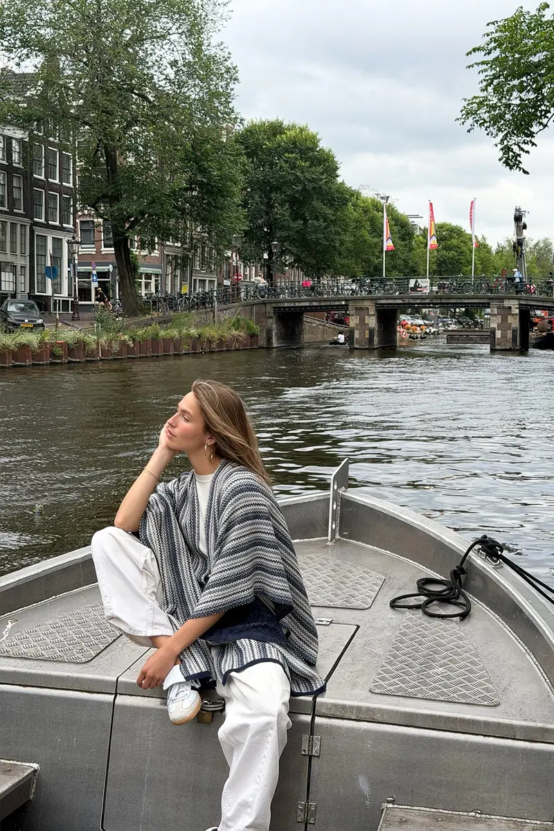 AMSTERDAM STOLE NAVY