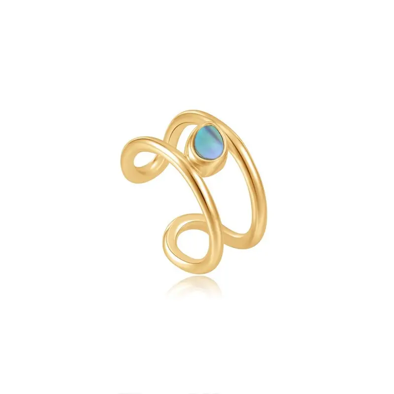 Ania Haie 925 Sterling zilveren Turning Tides Ear Cuff