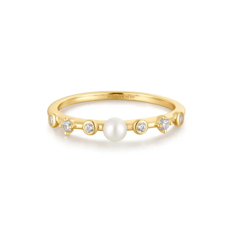 ANIA HAIE Chic Creator | Freshwater Pearl Zirconia Ring
