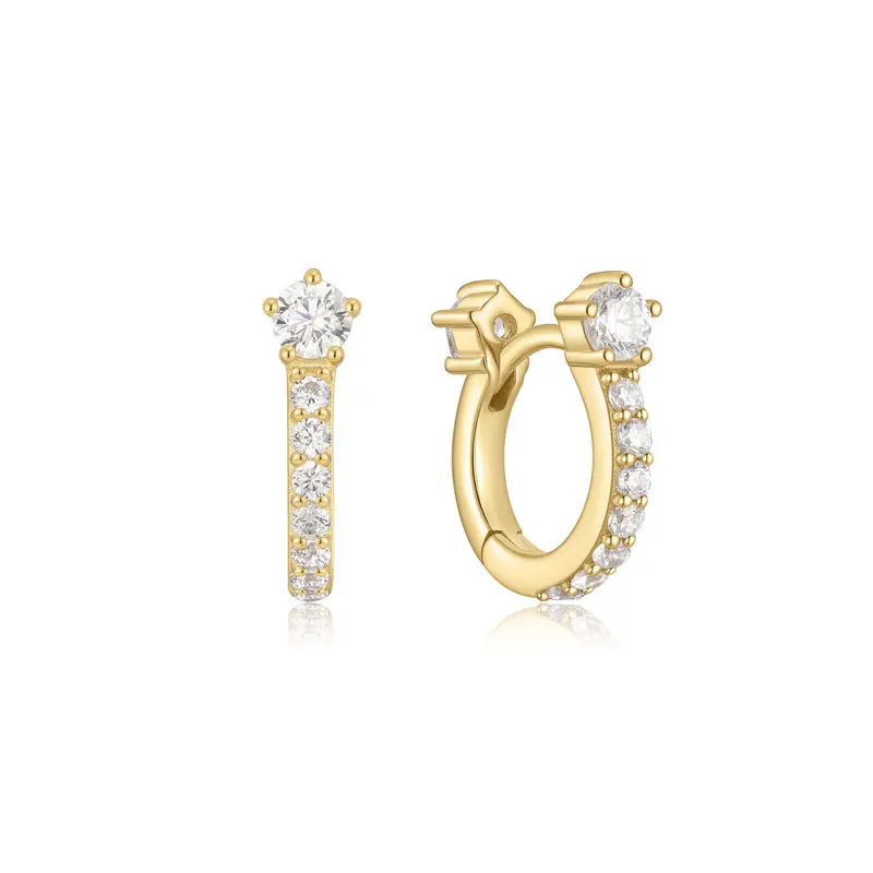ANIA HAIE Melodic Poet | Sparkling Pavé Hoop Earring
