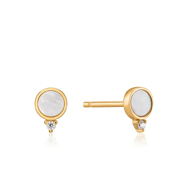 Ania Haie Mother of Pearl Stud Earrings S (6MM)