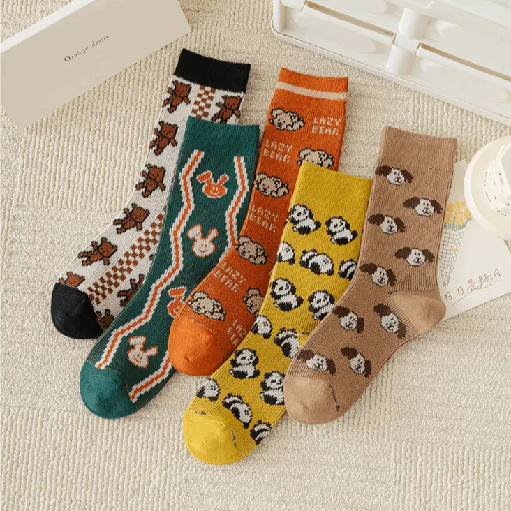 Animal Friends Crew Socks (5 Designs)
