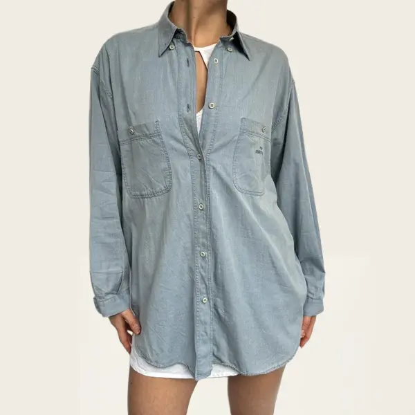 Armani denim blous