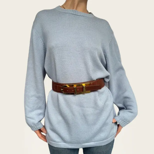 Armani Jeans pullover knit licht blauw-grijze tint