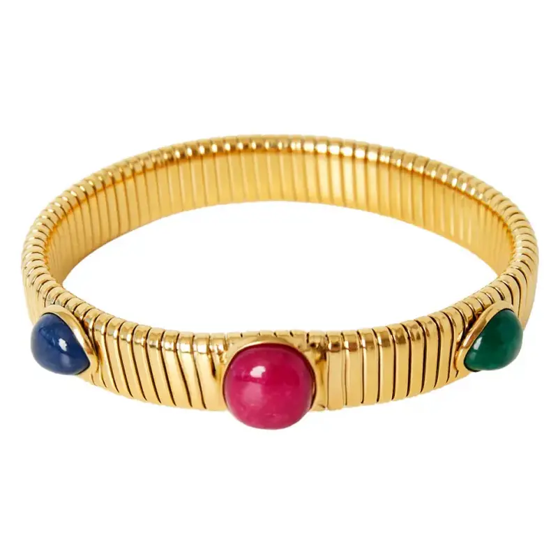 Armband Boho goud multi