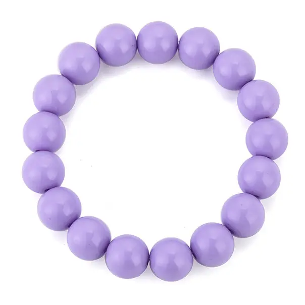 Armband Kralen elastisch lila
