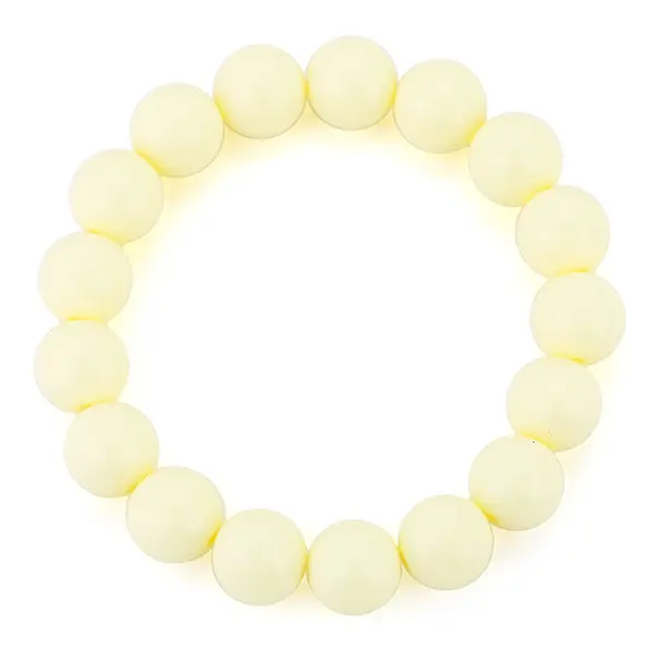 Armband Kralen elastisch off white