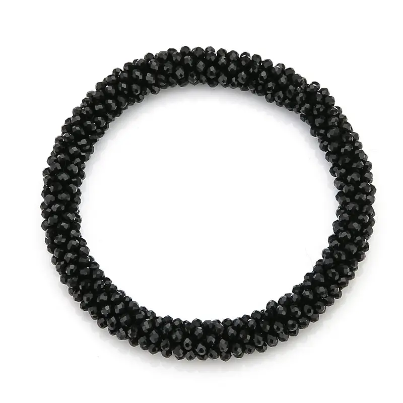 Armband Kralen Strass zwart