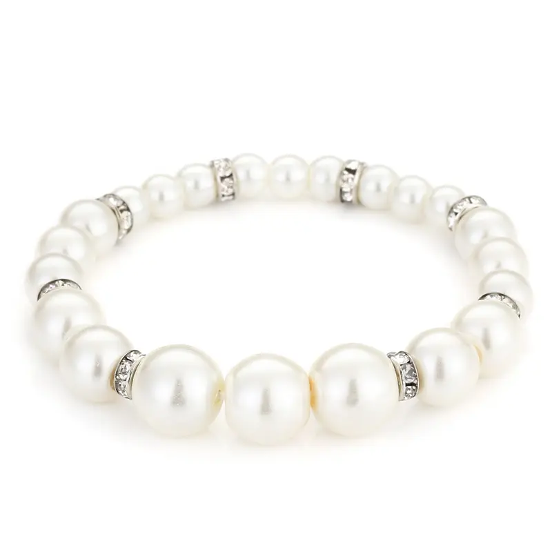 Armband Parel wit zilver