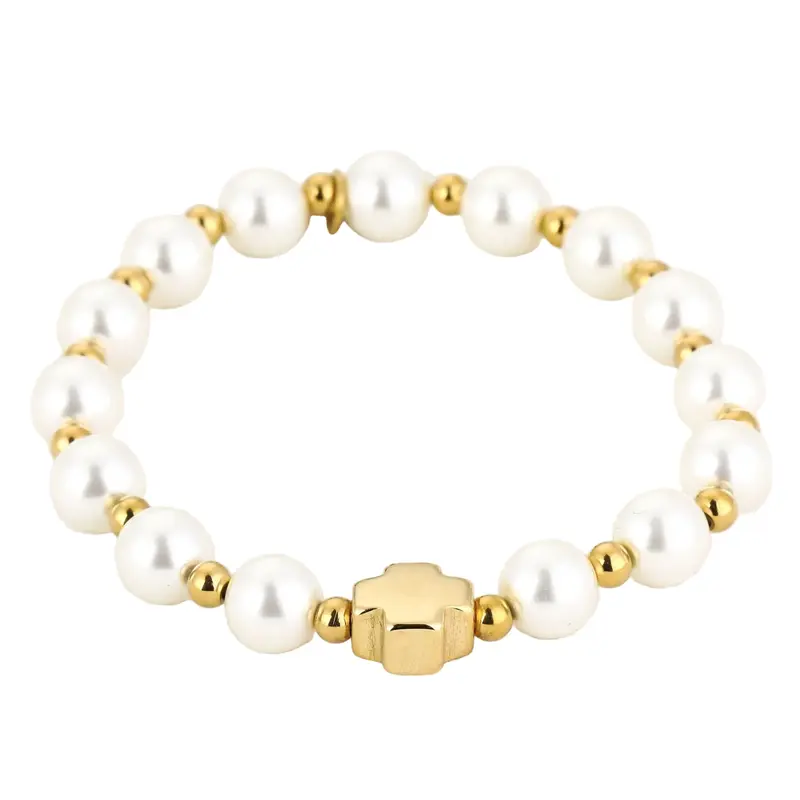 Armband Parels goud wit