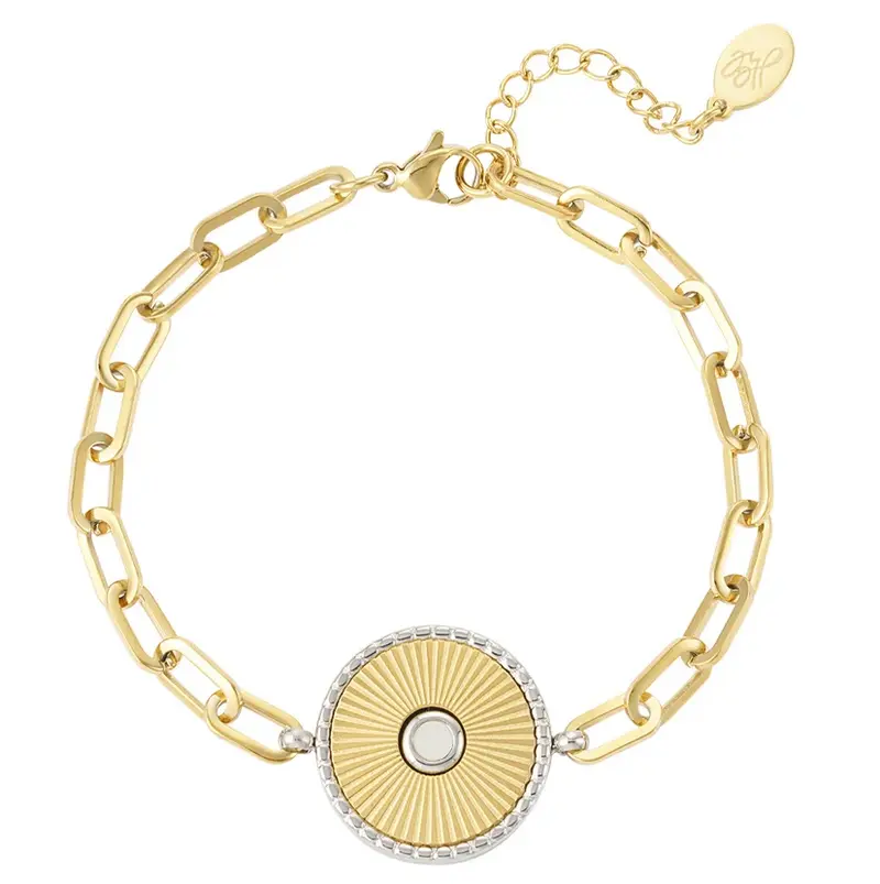 Armband Schakel Detail goud
