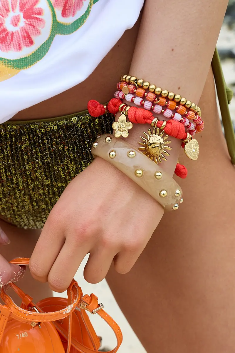 Armbanden met stippen detail | Amber