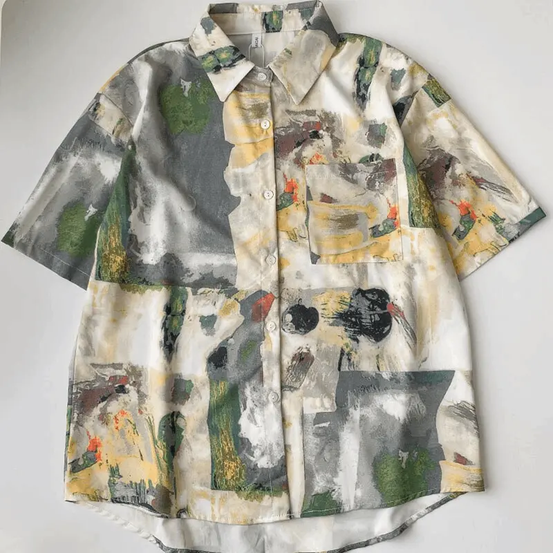 Art Class Paint Pattern Blouse
