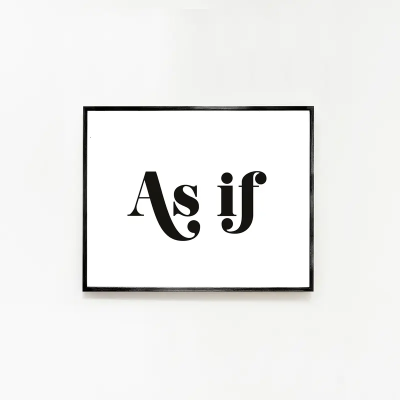 Art Print - As If